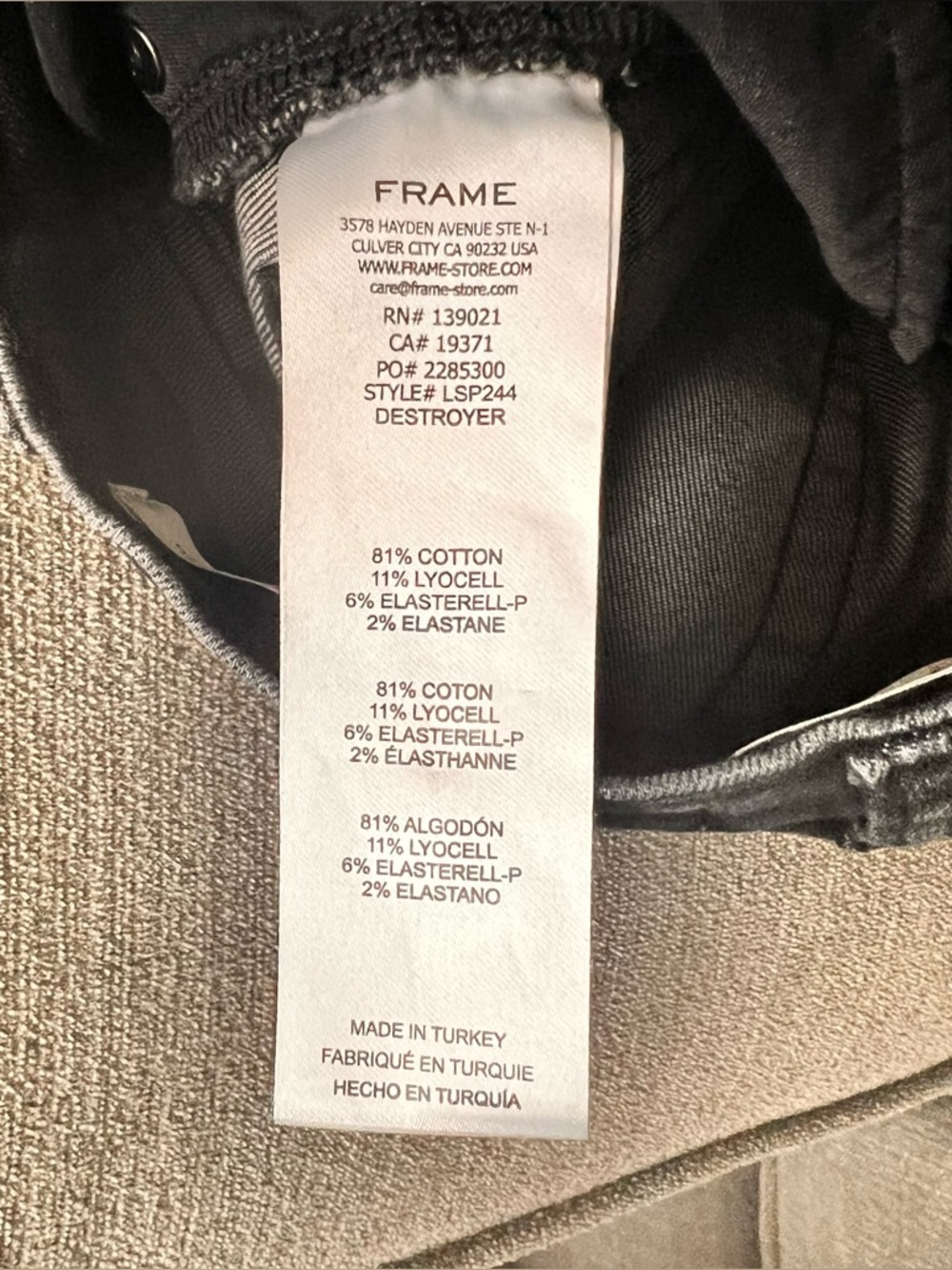 FRAME Le Slim Palazzo Jeans - Picture 13 of 14